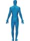 Grote maat Blauw Second Skin kostuum