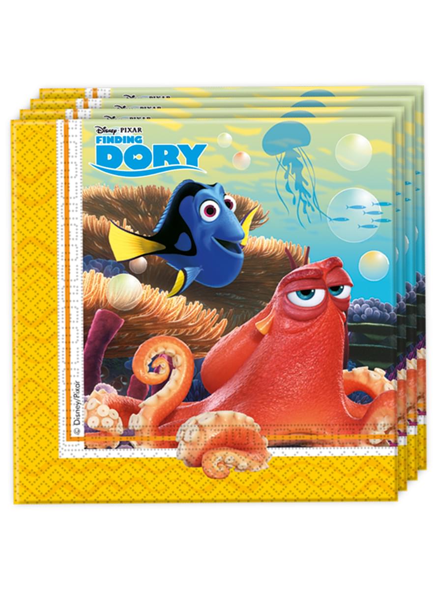 Sett med 20 Oppdrag Dory Servietter