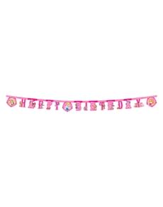 Princess & Animals Happy Birthday Banner