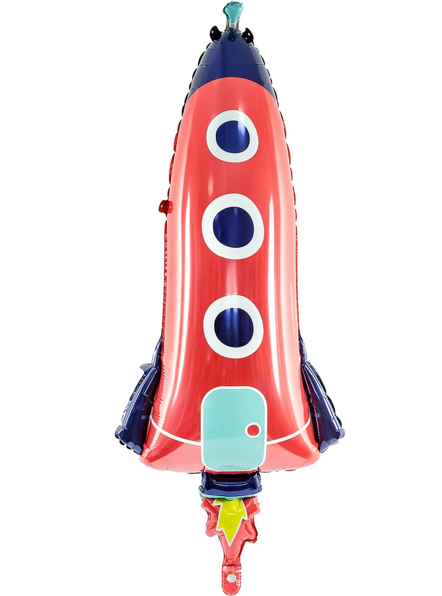 Rocket Shaped Foil Balloon (115cm) - Space’s Party