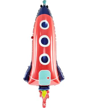 Raketen Luftballon aus Metallfolie (115 cm) - Space´s Party