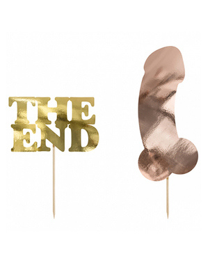 2 Penis Cake Toppers - Bachelorette Party