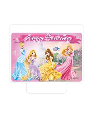 Princess & Animals Happy Birthday Candle