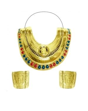 Egyptiska halsband och armband