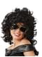 Peruca encaracolada preta moderna