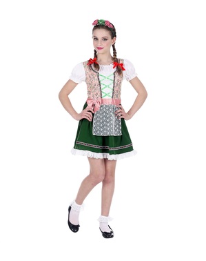 bavarski kostum oktoberfesta za deklico