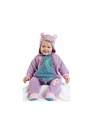 赤ちゃんのための紫色のカバ衣装