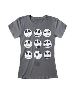 T- shirt di Jack Nightmare Before Christmas gridia per donna