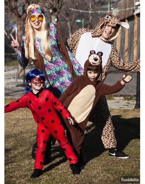 Giraff onesie maskeraddräkt för vuxen