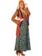 Orange hippie costume for women