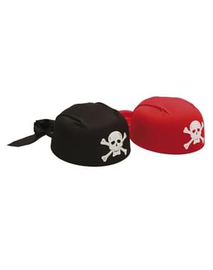 Bandana pirata rosso er adulto