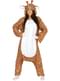 Fato de girafa onesie para adulto