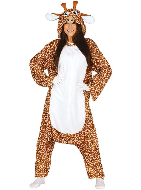 Costume da giraffa onesie per adulto