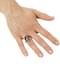 Anillo de calavera de capitán pirata para adulto