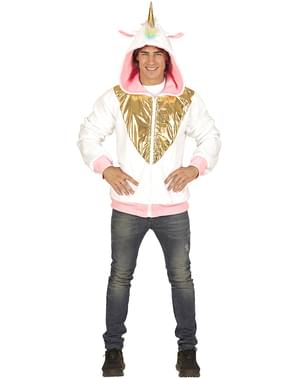 Aikuisten isokokoinen monivärinen yksisarvistakki