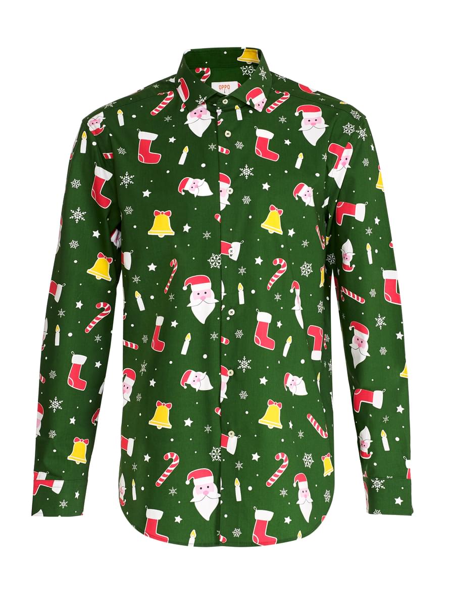 Opposuits Julenisse Skjorte til Menn