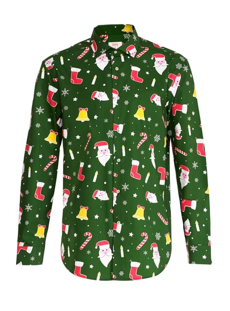 Camisa de natal verde
