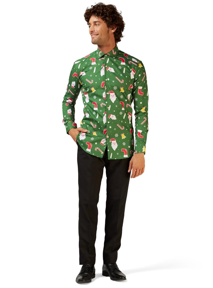 Opposuits Julenisse Skjorte til Menn