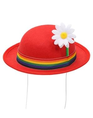 Hut mit Blume rot