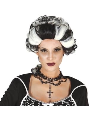 Peluca de marquesa vampiresa