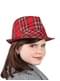 Sombrero escocés de cuadros infantil