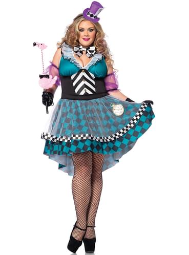 Gekke Hoedemaker kostuum voor vrouwen grote maat. Volgende dag geleverd |  Funidelia