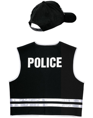 Politi specialstyrke kostume sæt til voksne