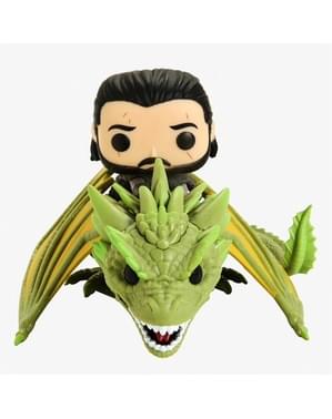 Funko POP! Jon Nieve sobre Rhaegal - Juego de Tronos