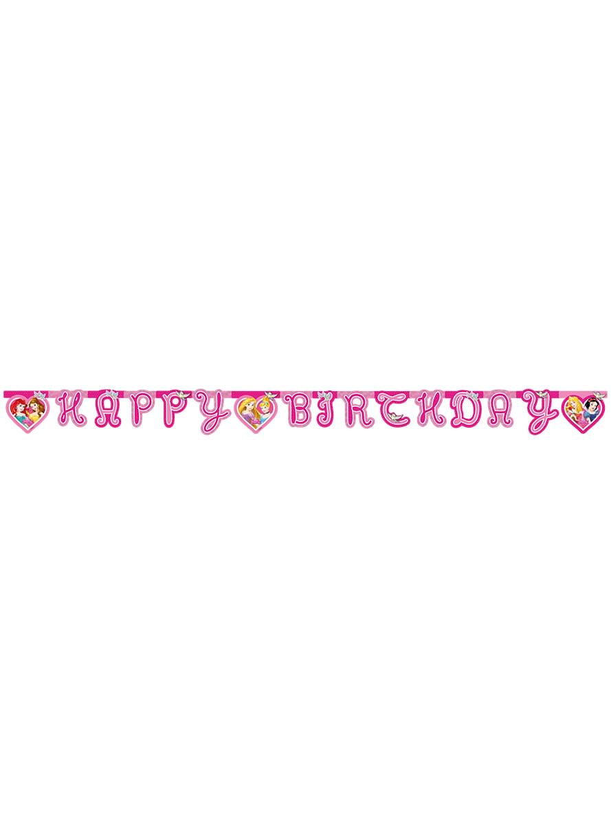 Prinscess Dreaming Happy Birthday guirlande