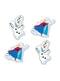 Set de 4 gomas de borrar de Frozen