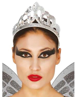 Diadema de lentejuelas de plata