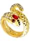 Anillo serpiente dorado para mujer