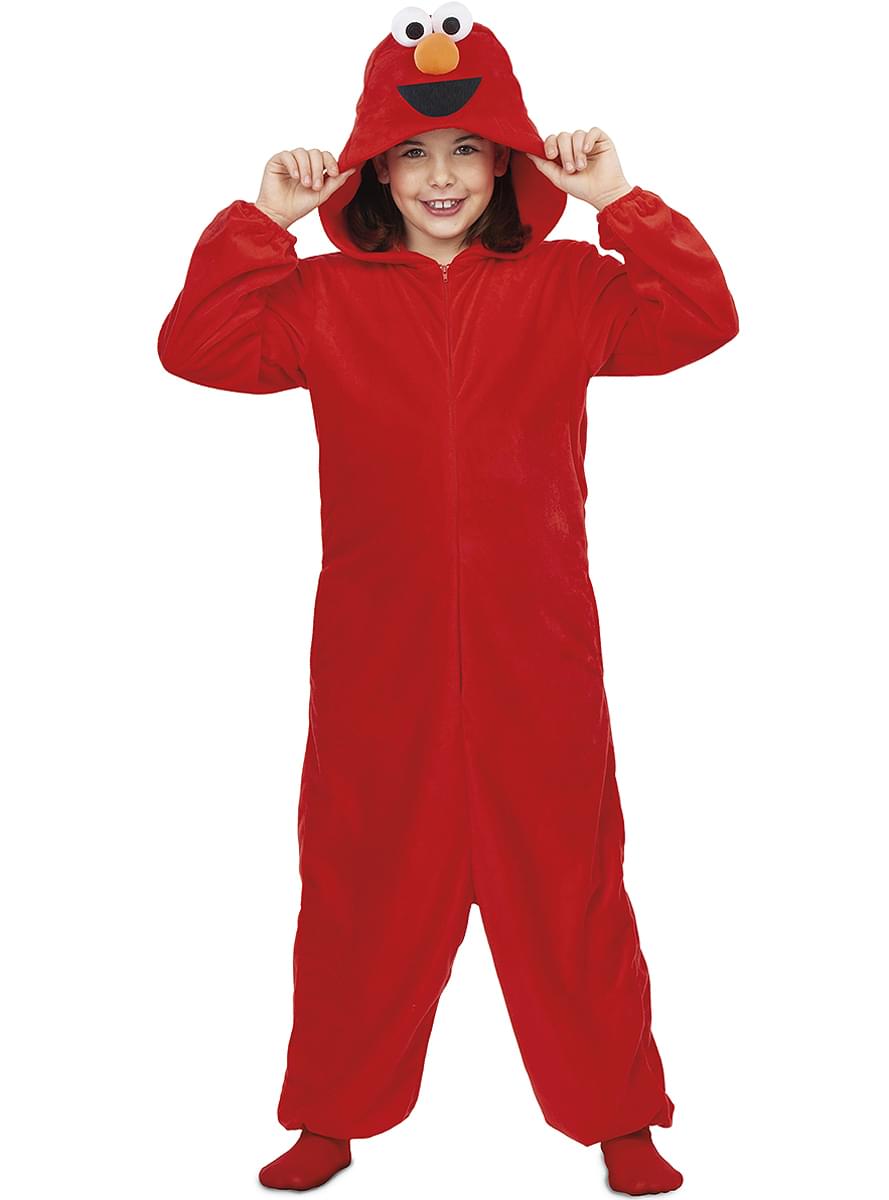 Elmo Sesamstraße Onesie Kostüm für Kinder