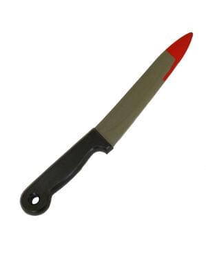 Kniv plettet med blod