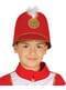 Sombrero de majorette rojo infantil