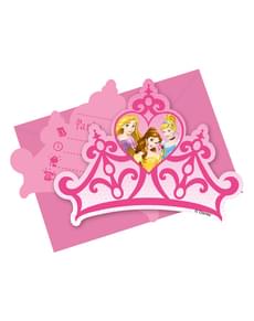 6 invitations Princess Dreaming