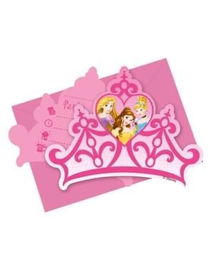 6 convites Princess Dreaming