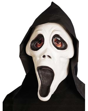 Masker Ghost Scream Bersinar dalam Gelap dengan Hood