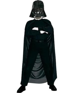 Darth Vader mask and cape kit for a boy