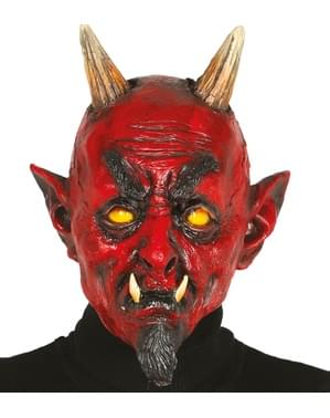 Mask demon helvetisk i latex för vuxen