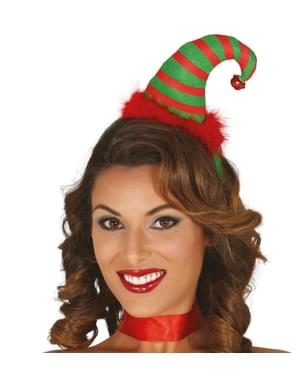 Božični elf klobuk z glavo
