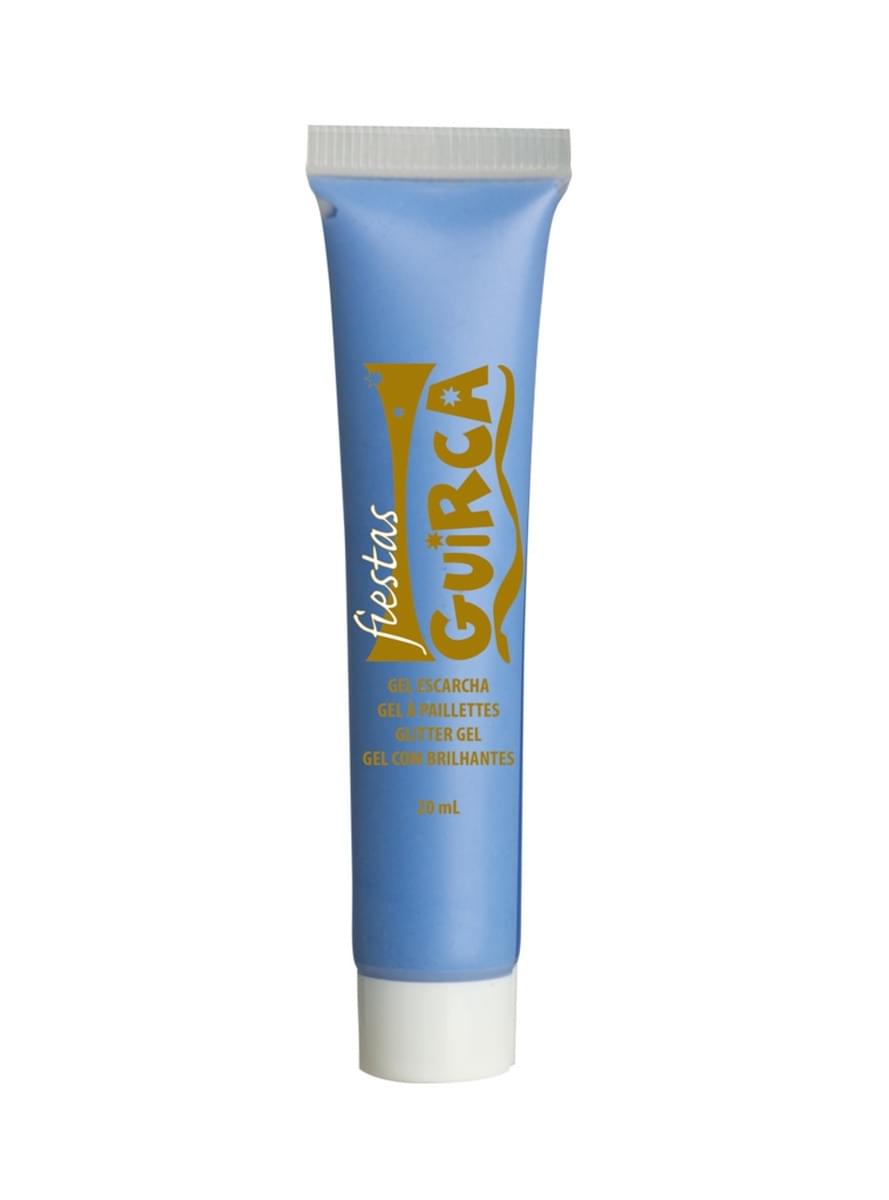 Neon light blue cream makeup tube 20 ml