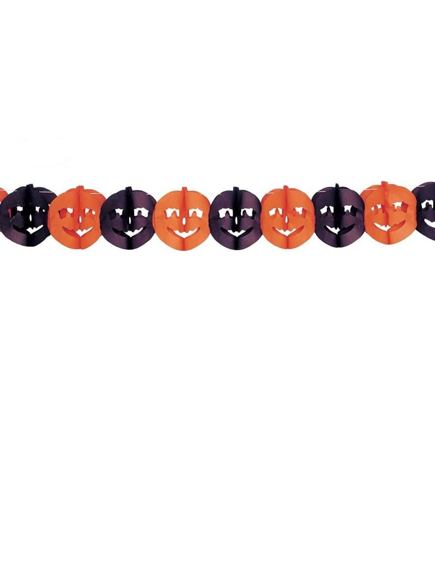 Slinger met oranje en zwarte pompoenen