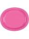 8 plateaux ovales roses - Gamme couleur unie