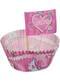 Set met 24 cupcake vormpjes en prinsessen decoraties