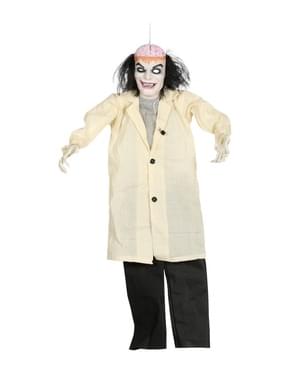 Hängande figur galen doktor med ljus och ljud