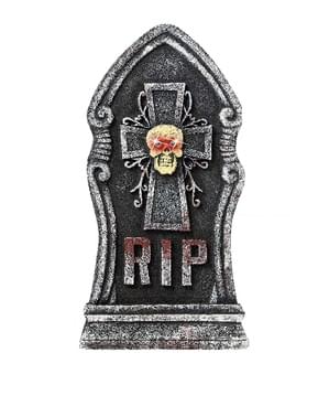 Pierre tombale mort aux yeux de couleur