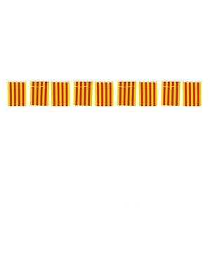 Grinalda 50 m. bandeiras Catalãs grandes