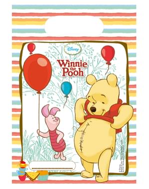 6 uitdeelzakjes Winnie the Pooh