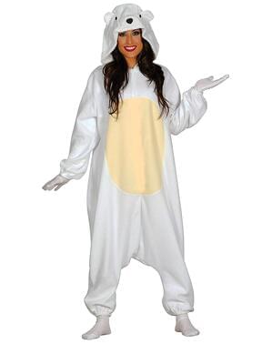 Déguisement ours polaire onesie adulte